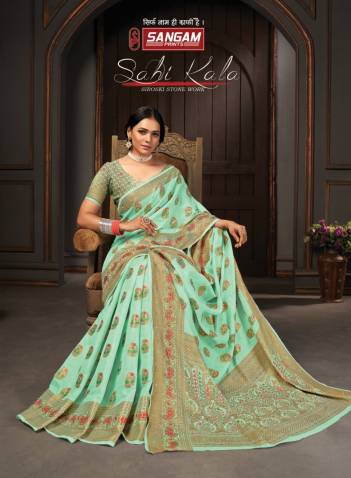 Sahi Kala By Sangam Print Summer Wear Cotton Saree Collection